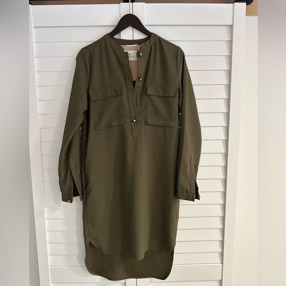 Day Birger et Mikkelsen khaki military style dress
